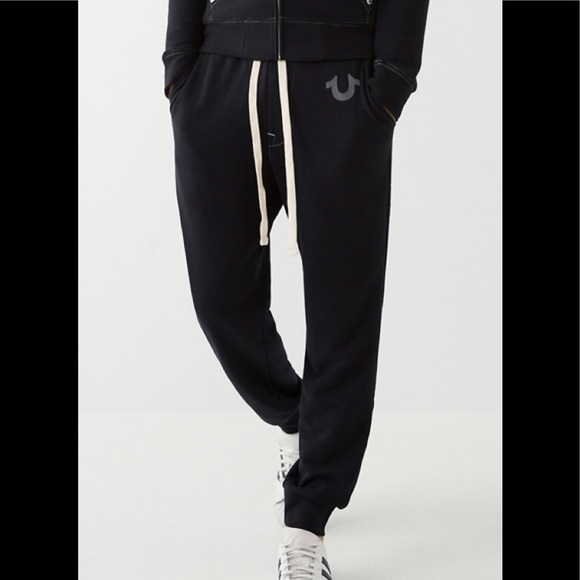 True Religion Other - True Religion Classic Logo Black Jogger Flat Strng